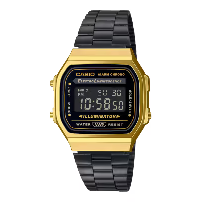 Casio A168WEGB‑1BVT Vintage Digital Watch