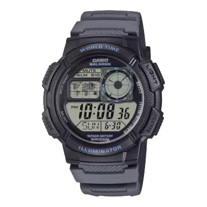 Casio AE‑1000W‑8AV World Time Digital Watch