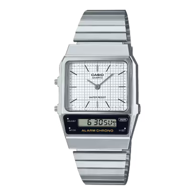 Casio AQ-800E-7A2 Watch – Silver/White