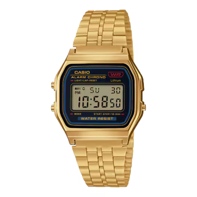 Casio A159WGEA-1 Watch – Gold/Black