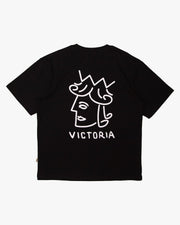 Victoria HK| Queenhead logo tee black - Gallery Streetwear