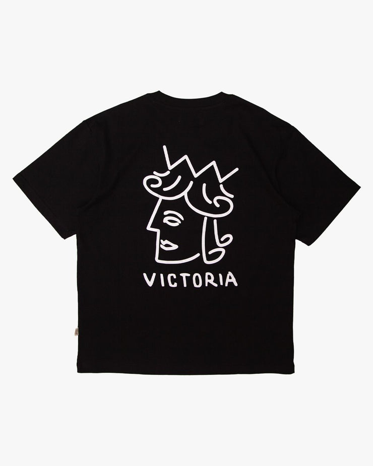 Victoria HK| Queenhead logo tee black - Gallery Streetwear