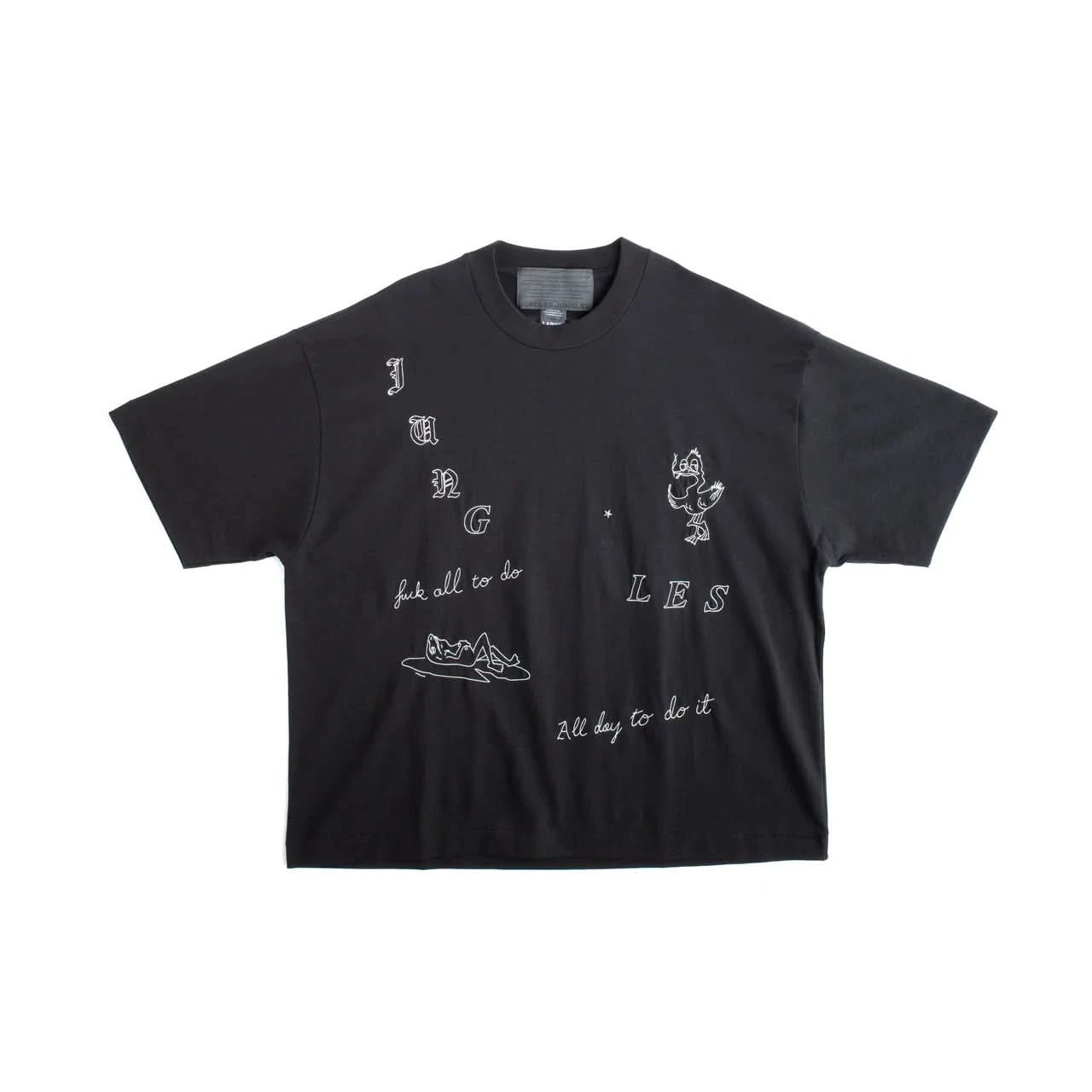 Jungles Jungles All Day Tee - Black - Gallery Streetwear