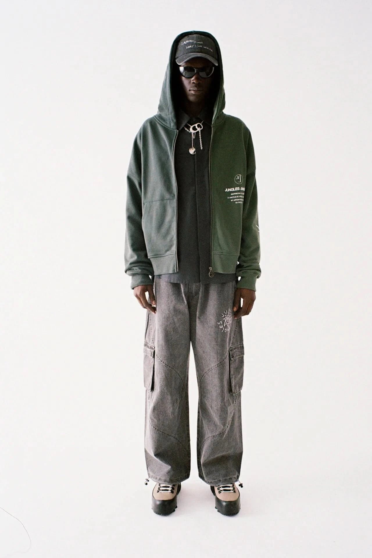 Jungles Jungles Appointment Only Split Zip Hoodie - Gallery Streetwear