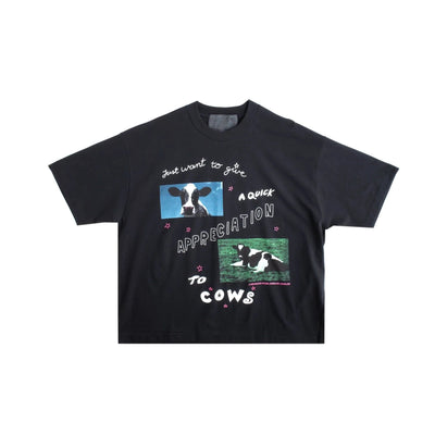 Jungles Jungles Cow Appreciation Tee – Black