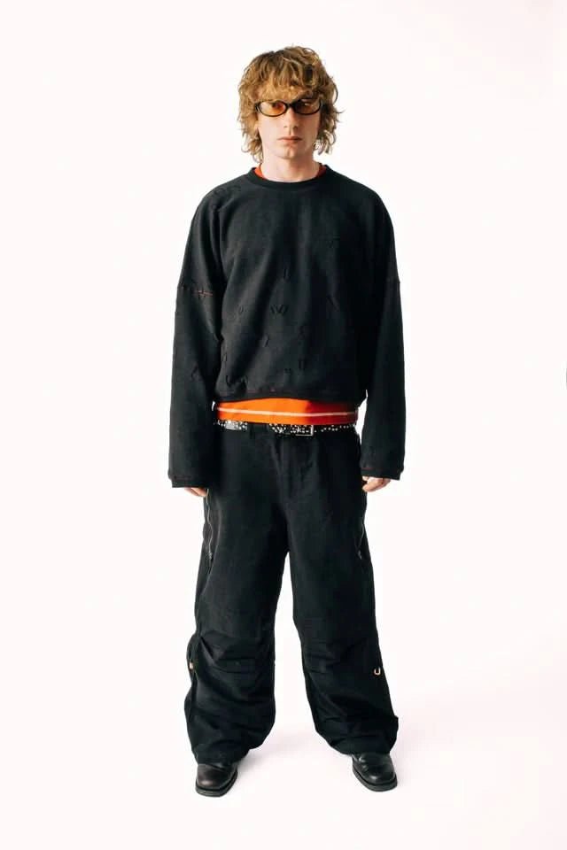 Jungles Jungles Distressed Terry Crewneck Shirt - Gallery Streetwear