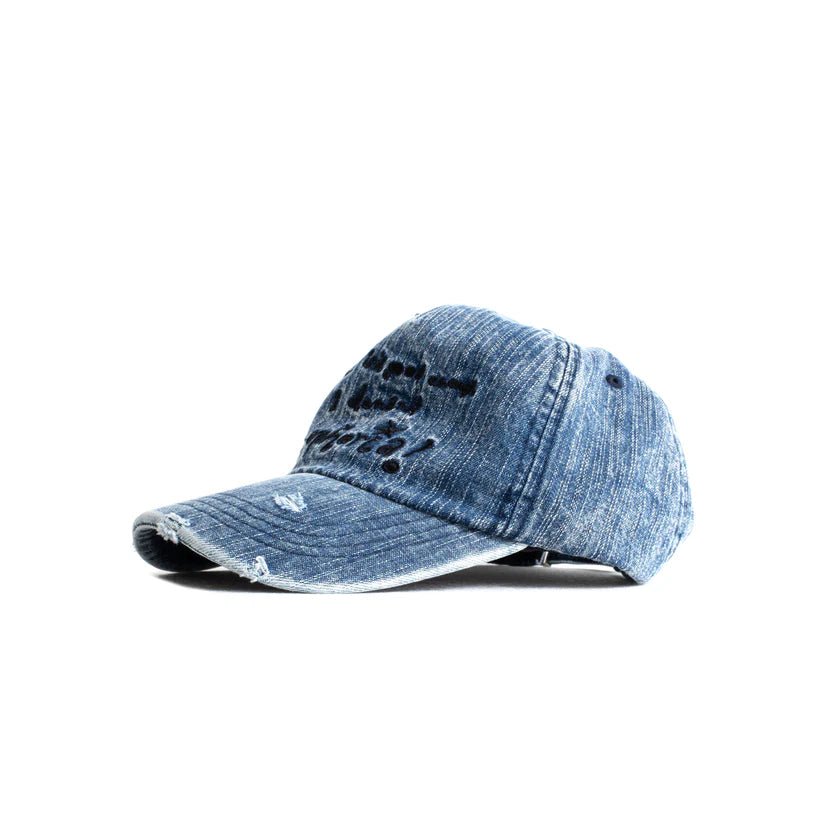Jungles Jungles Euphoria Denim Cap – Distressed Trucker Hat - Gallery Streetwear