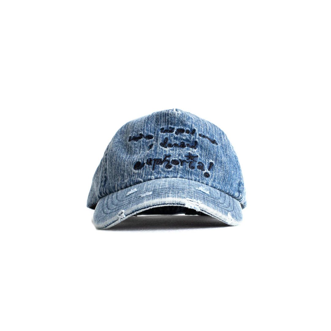 Jungles Jungles Euphoria Denim Cap – Distressed Trucker Hat - Gallery Streetwear