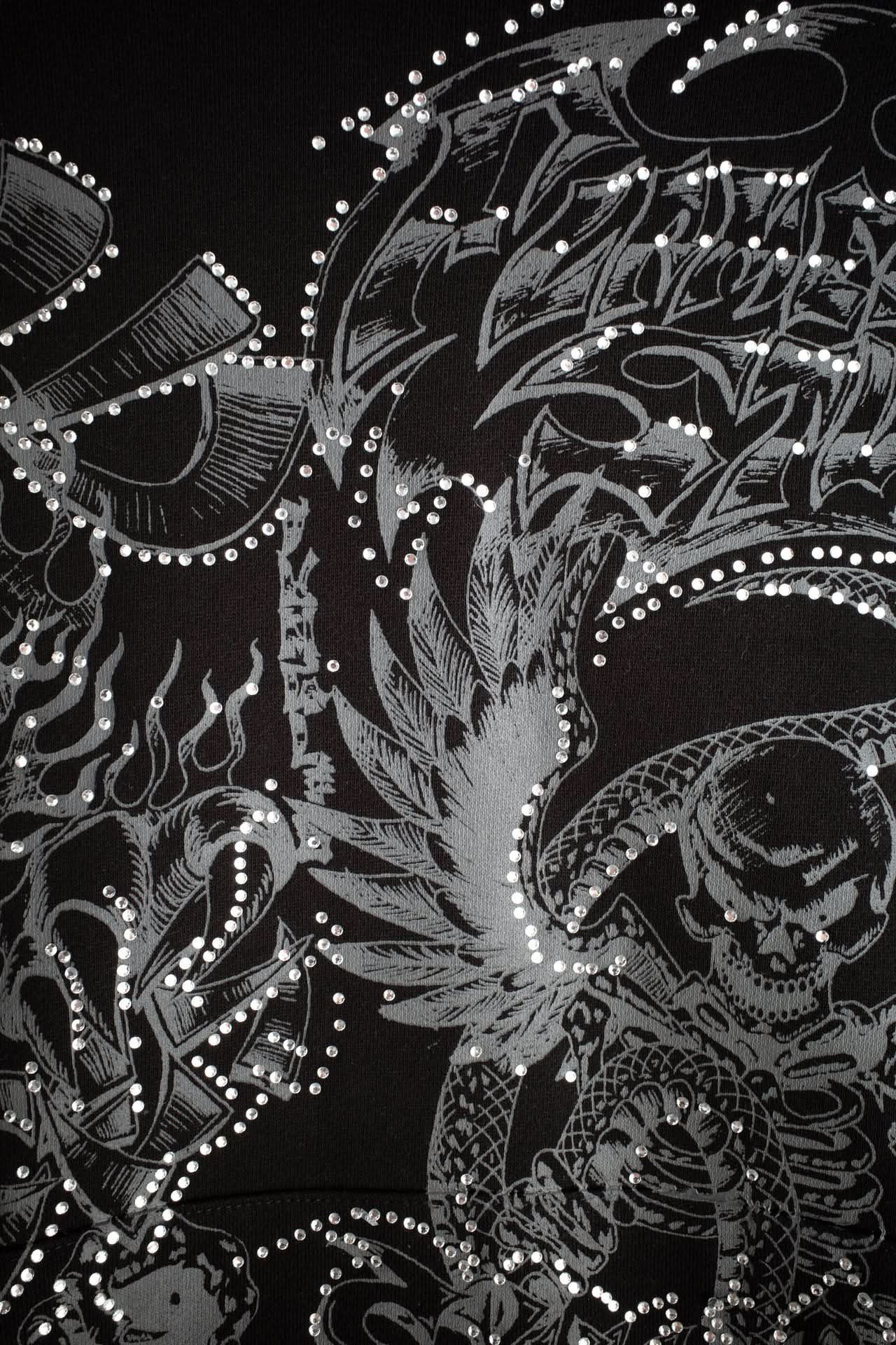 Jungles Jungles Flames & Stuff Hoodie - Black - Gallery Streetwear