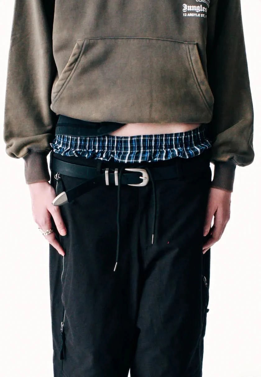 Jungles Jungles Kindness Matters Leather Belt - Black - Gallery Streetwear