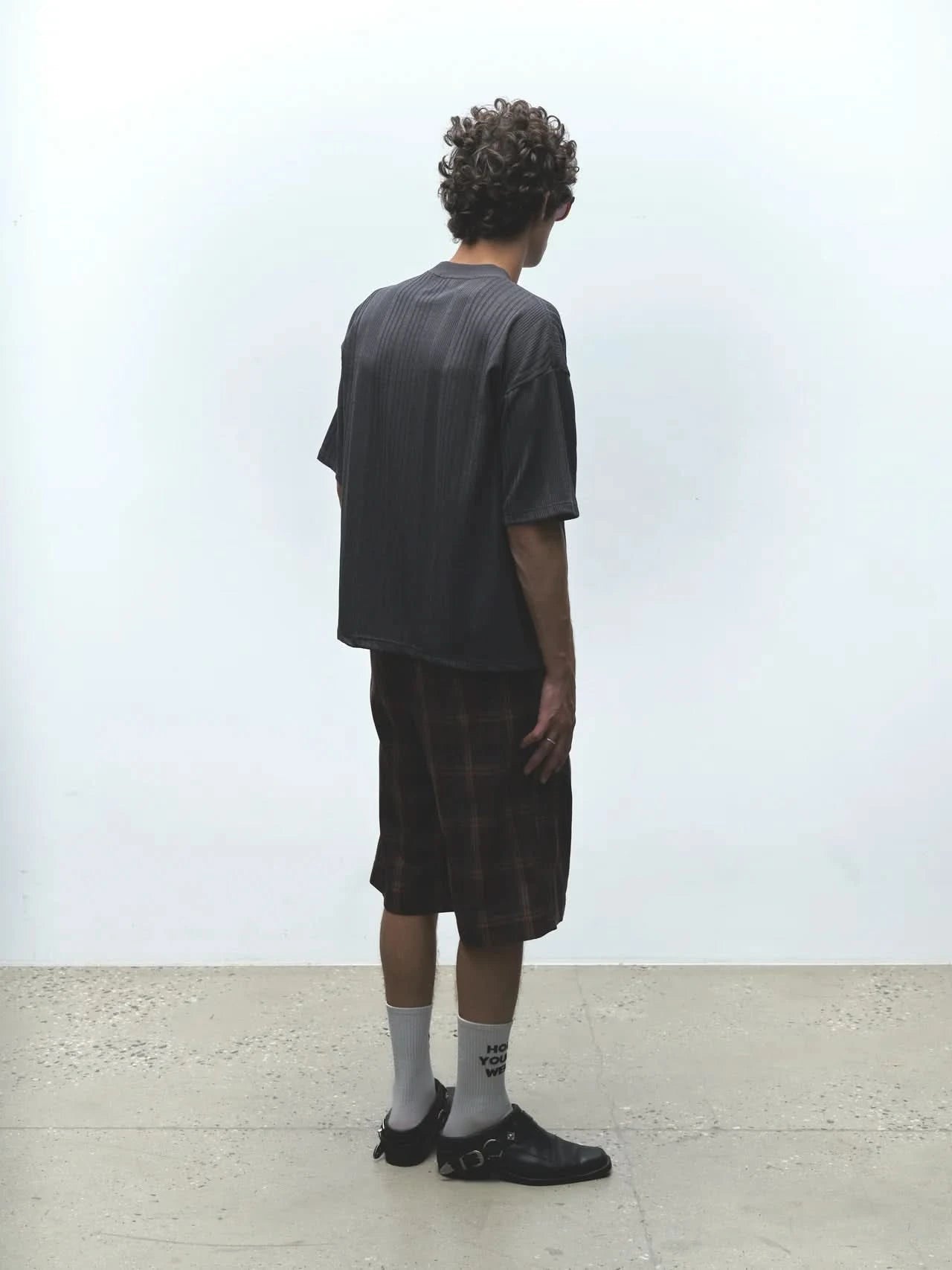 Jungles Jungles Knit Stripe Tee - Grey - Gallery Streetwear