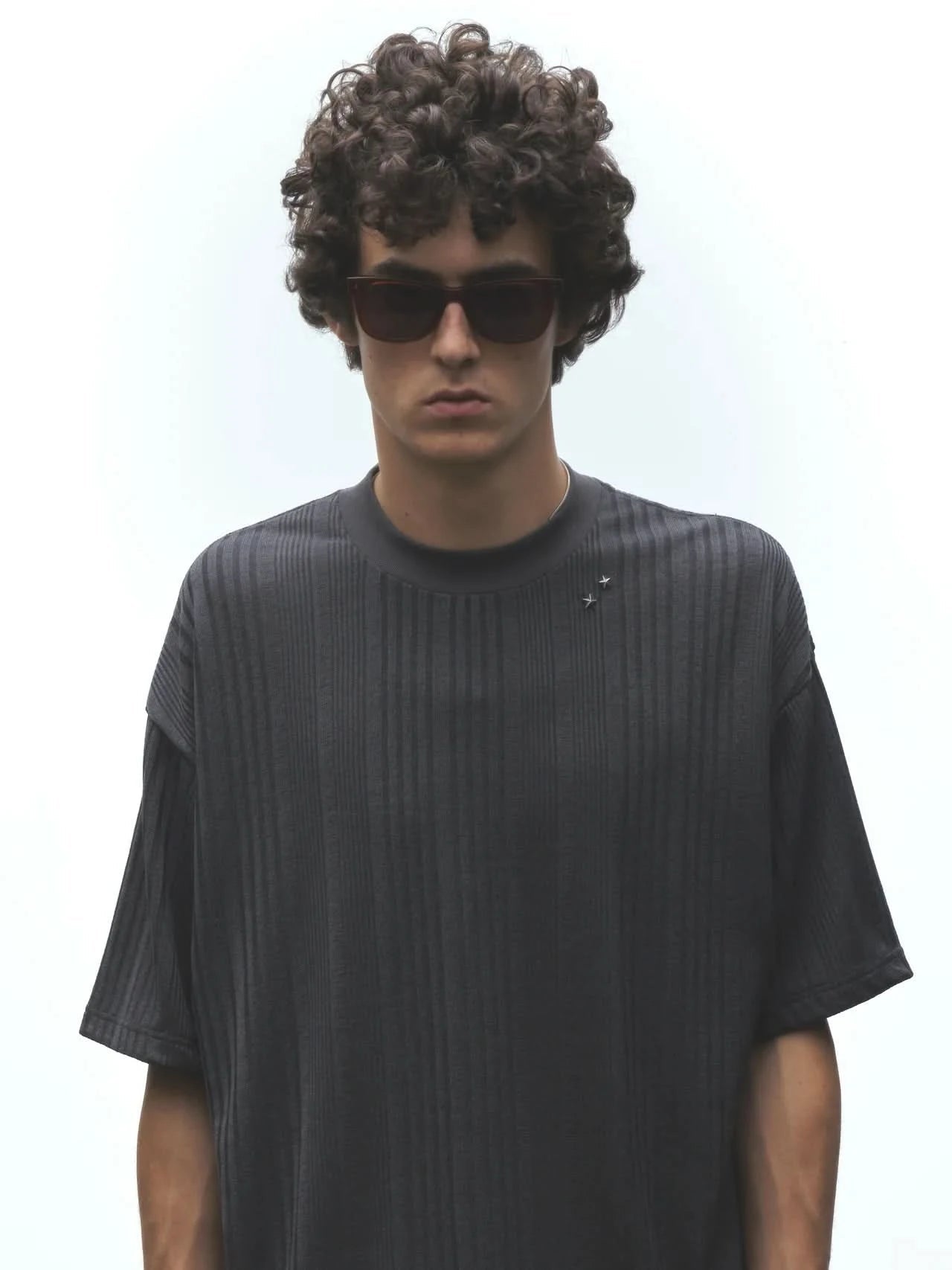 Jungles Jungles Knit Stripe Tee - Grey - Gallery Streetwear