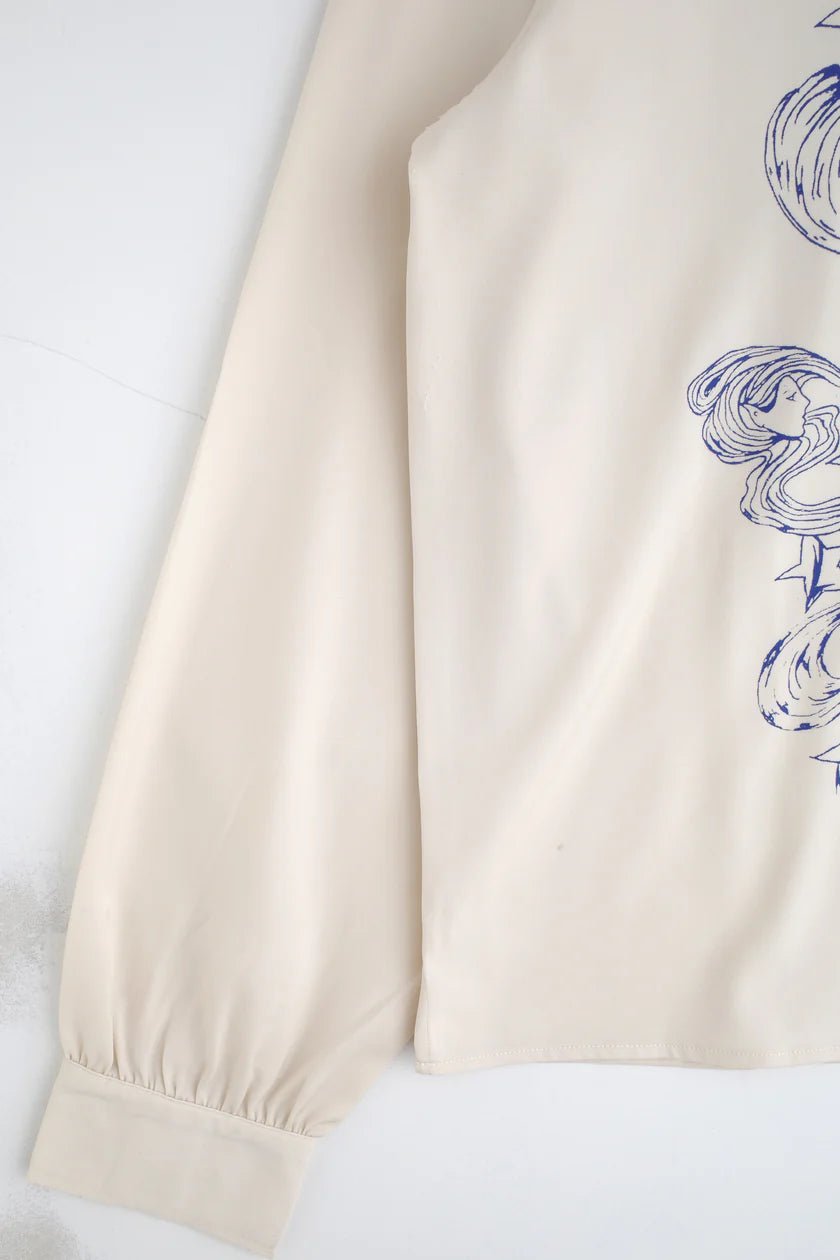 Jungles Jungles Scribbles Satin Shirt – Matte Satin Button - Up Shirt - Gallery Streetwear