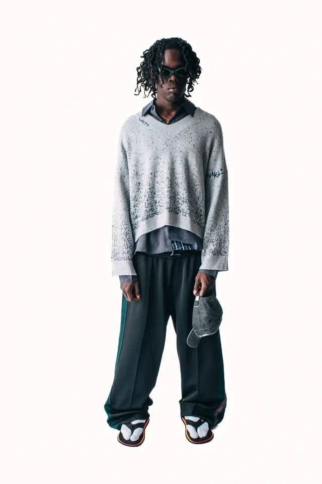 Jungles Jungles Speckle V - Neck Sweater - Gallery Streetwear
