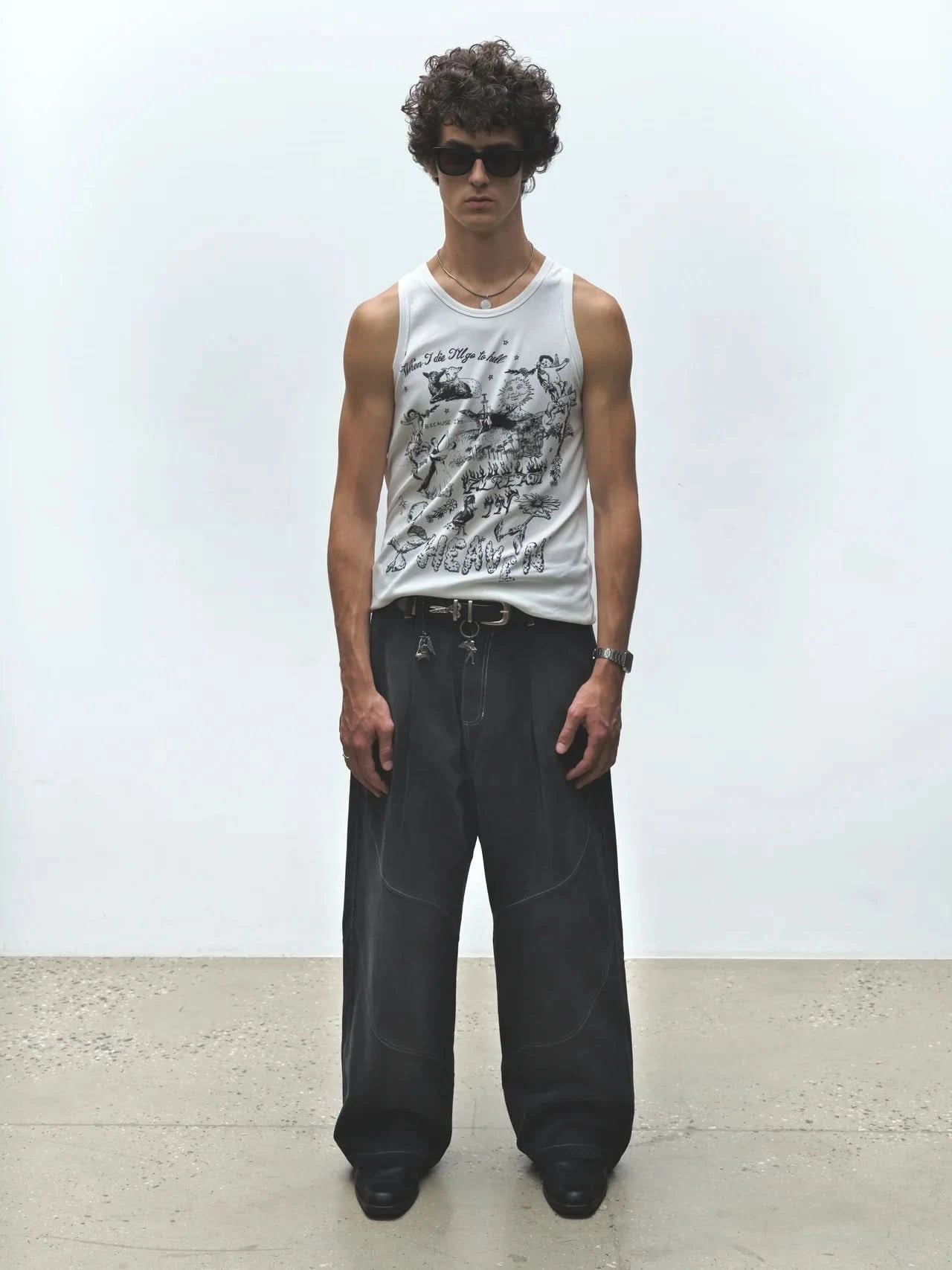 Jungles Jungles Sun Bleached Slant Pant - Grey - Gallery Streetwear