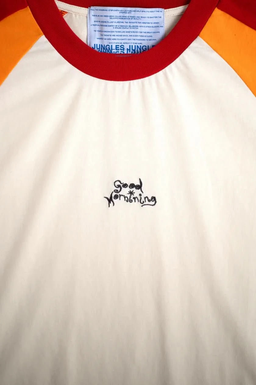 Jungles Jungles Sunrise Tee – Boxy Raglan Streetwear T-Shirt - Gallery Streetwear