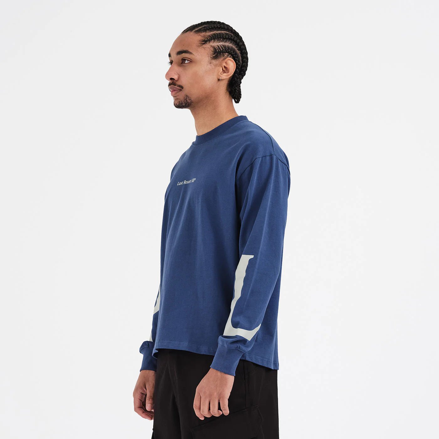 Last Resort AB LR LS Tee Mid Blue - Gallery Streetwear