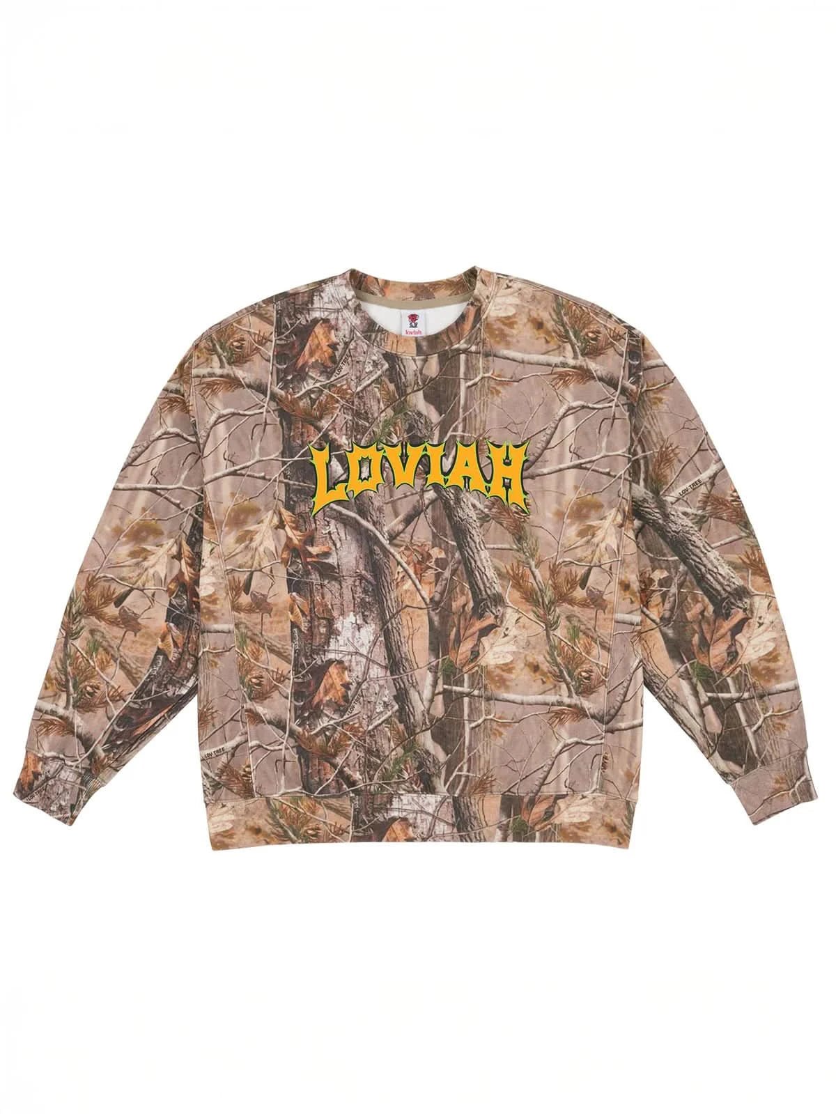 Loviah Spiky Crewneck – Camo Tree - Gallery Streetwear