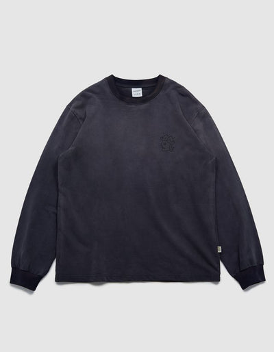 Victoria HK Sunfaded QH L/S Tee – Faded Black