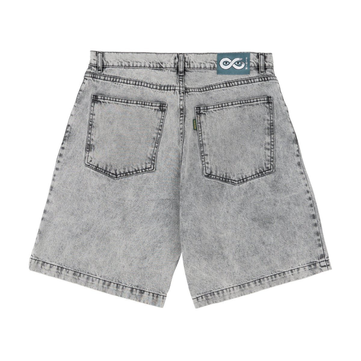 Magenta OG Denim Long Shorts – Acid Wash Baggy Fit - Gallery Streetwear