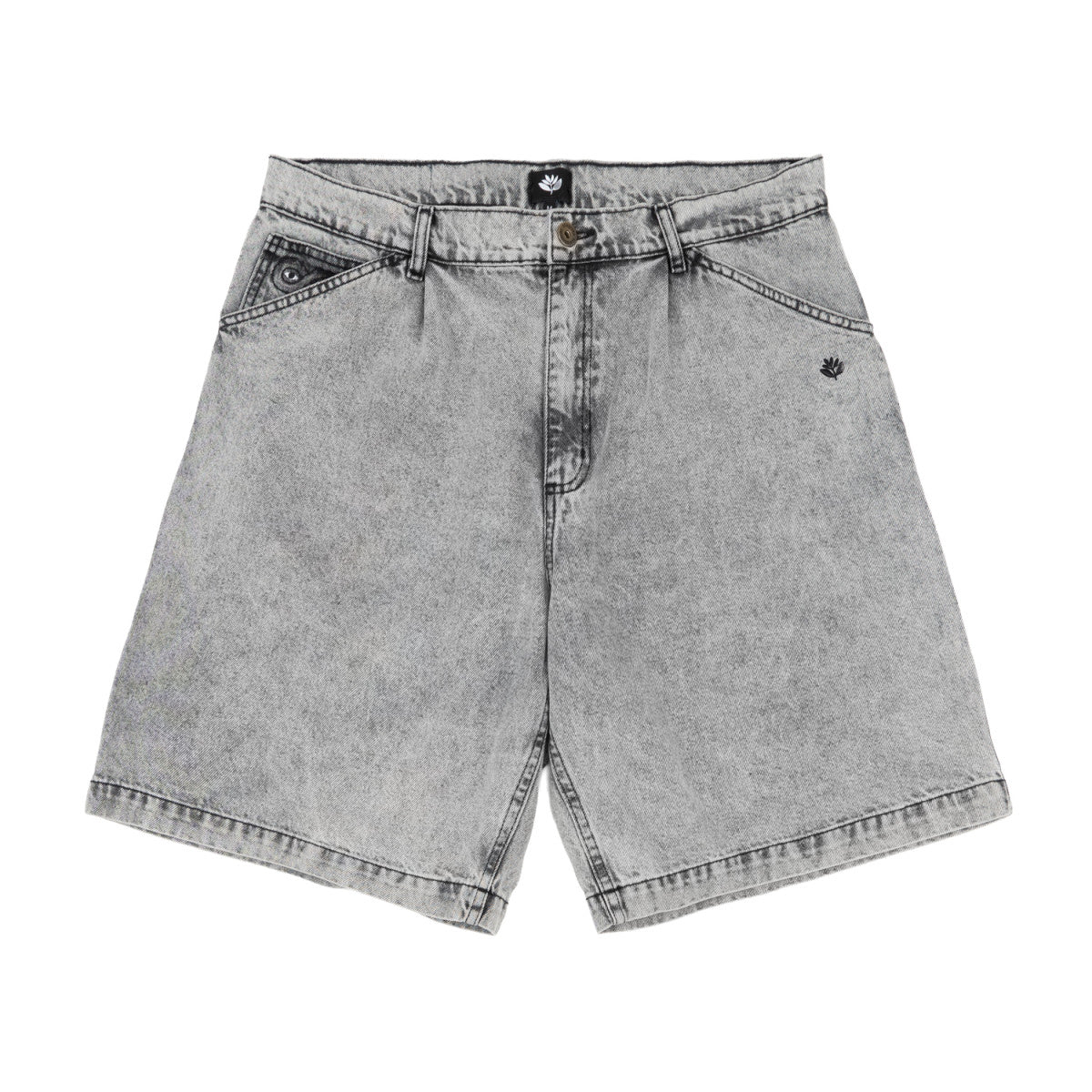Magenta OG Denim Long Shorts – Acid Wash Baggy Fit - Gallery Streetwear