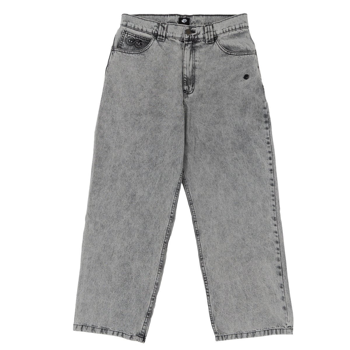 Magenta OG Denim Pants – Acid Wash Heavyweight Baggy Fit - Gallery Streetwear