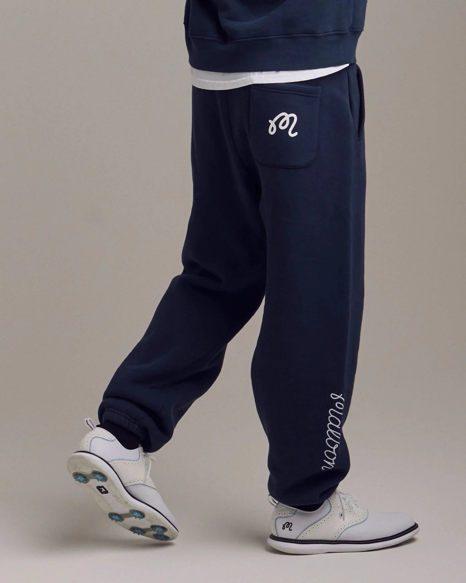 Malbon Golf Clubhouse Sweatpant – Navy - Gallery Streetwear
