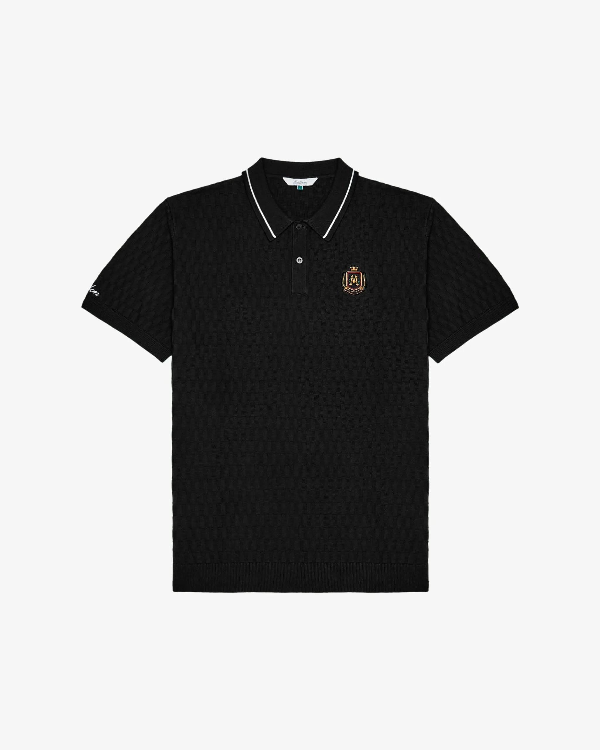 Malbon Golf Crest Knit Polo - Gallery Streetwear
