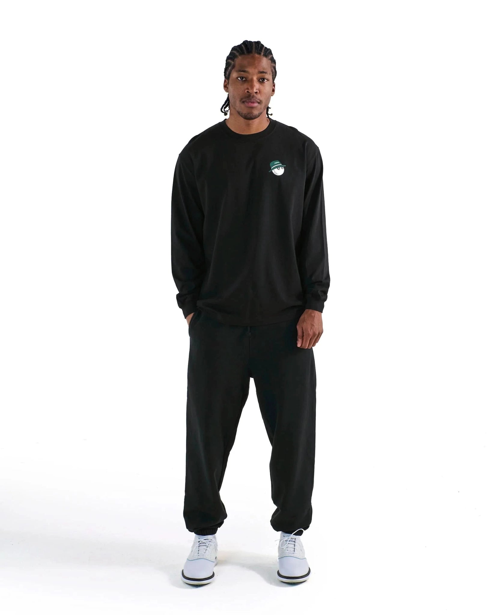 Malbon Golf Gorse Cooper L/S Tee - Black - Gallery Streetwear
