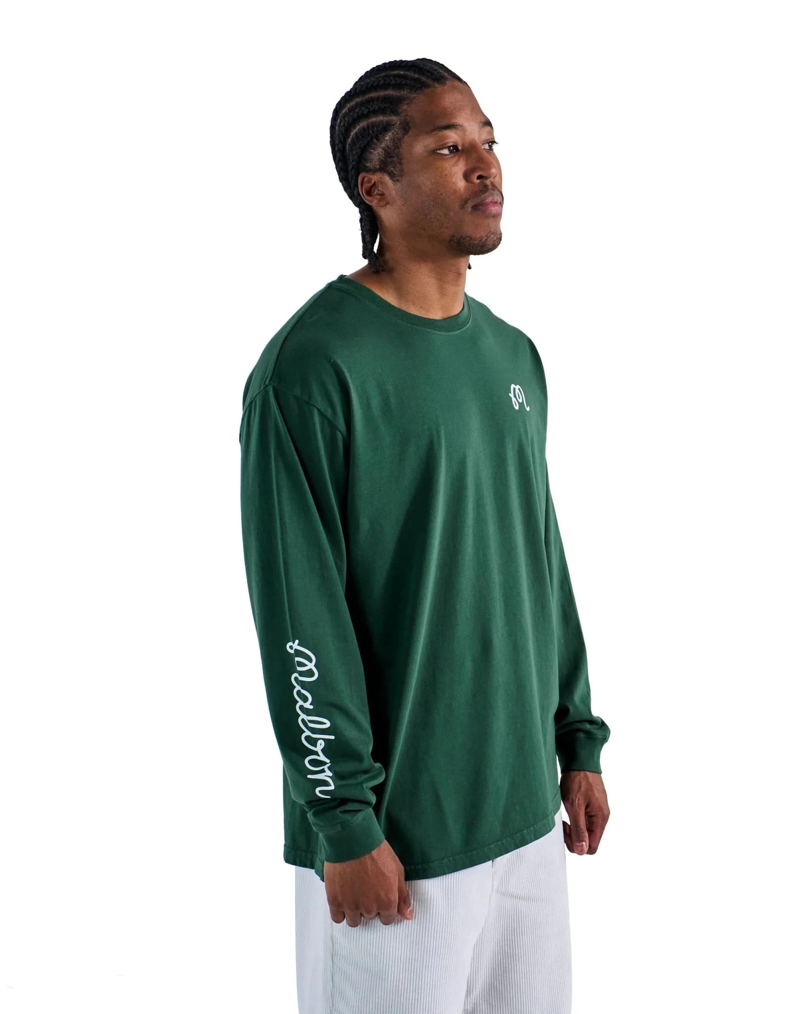 Malbon Golf Gorse Long Sleeve Tee — Forest - Gallery Streetwear