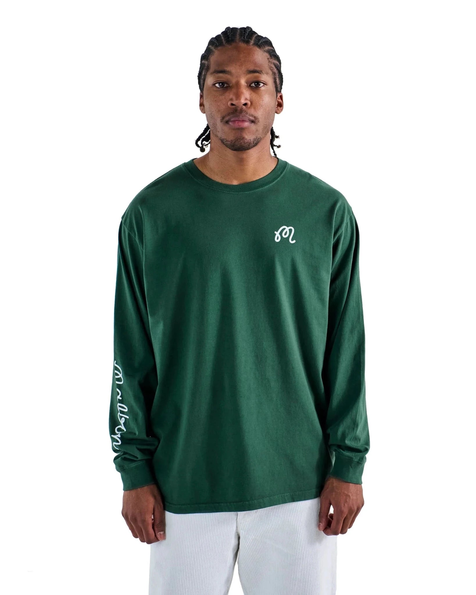 Malbon Golf Gorse Long Sleeve Tee — Forest - Gallery Streetwear