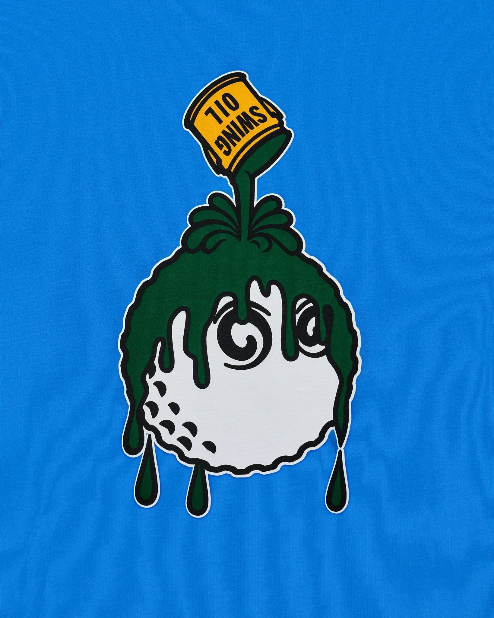 Malbon Golf Swing Oil Tee - Royal Blue - Gallery Streetwear