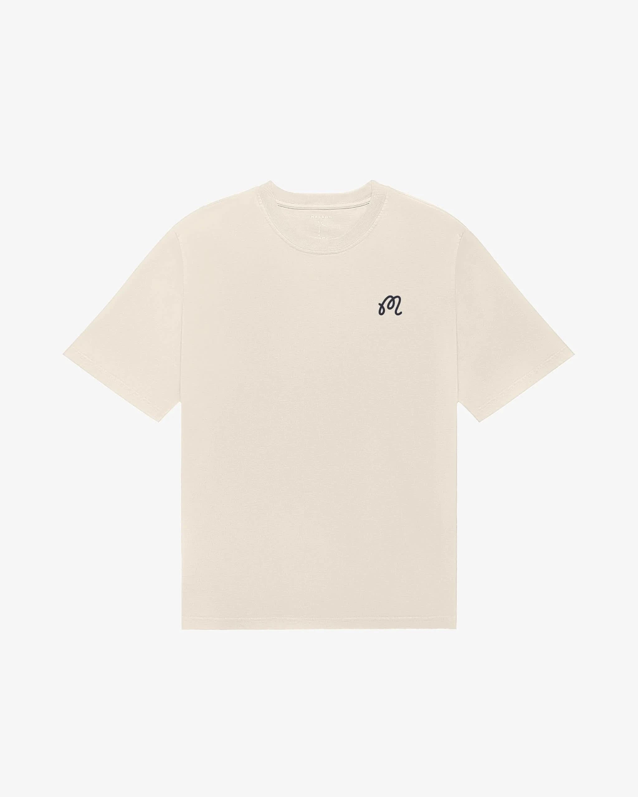 Malbon Golf Torrey Pines Bermuda Eagle Tee - Beige - Gallery Streetwear