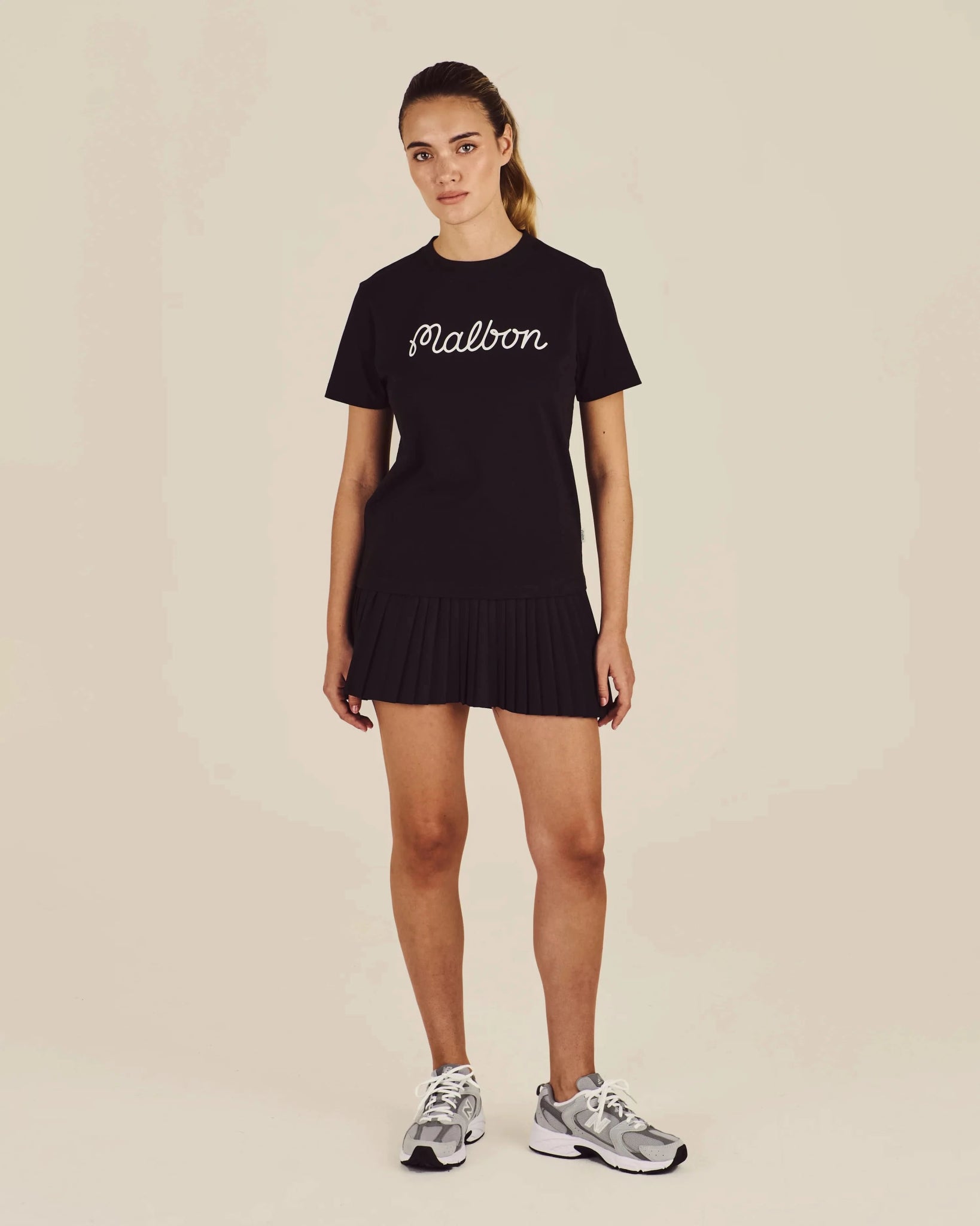 Malbon Golf Women’s Cosette Tee — Black - Gallery Streetwear