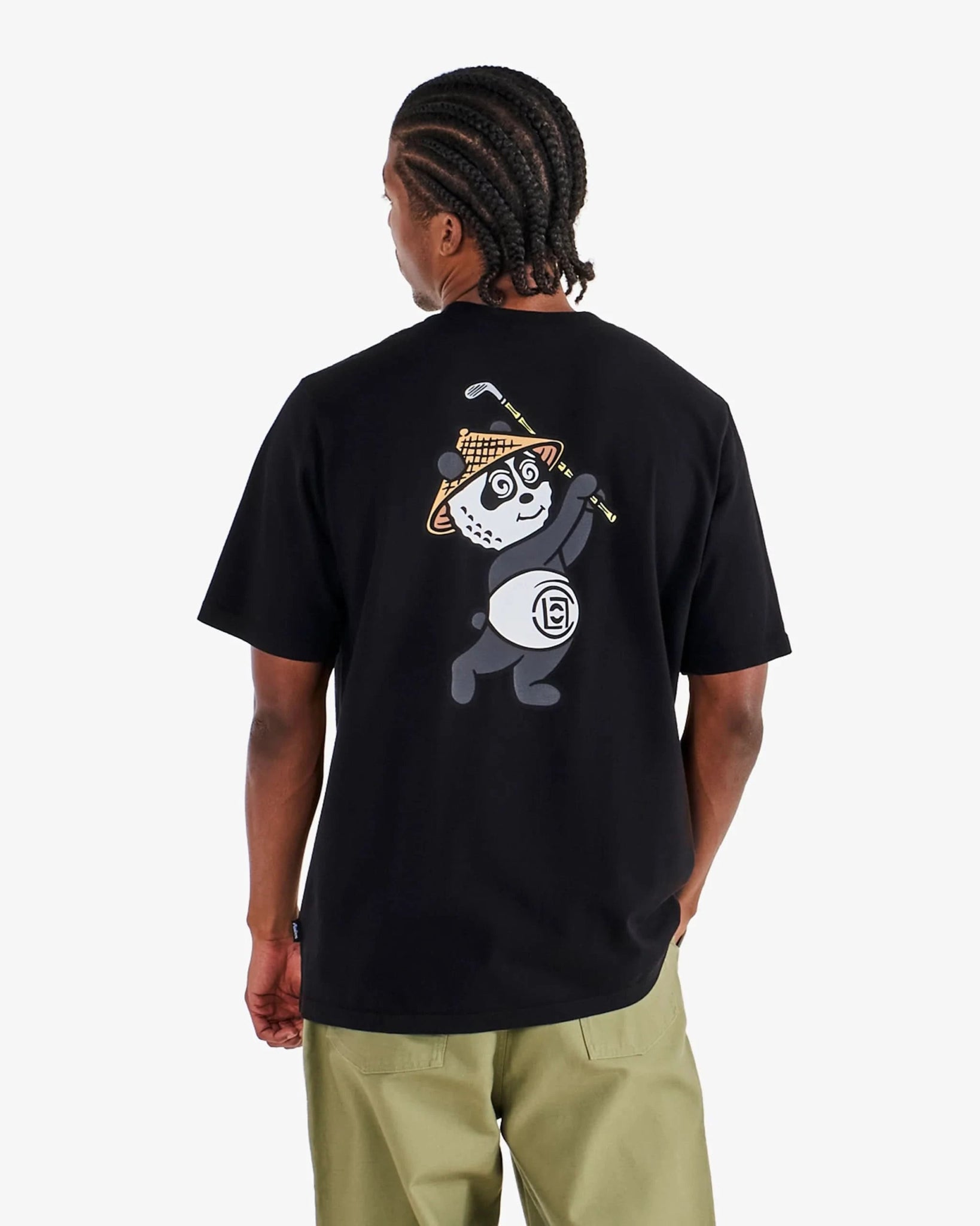 Malbon Golf x CLOT﻿ Bermuda Tee – Black - Gallery Streetwear