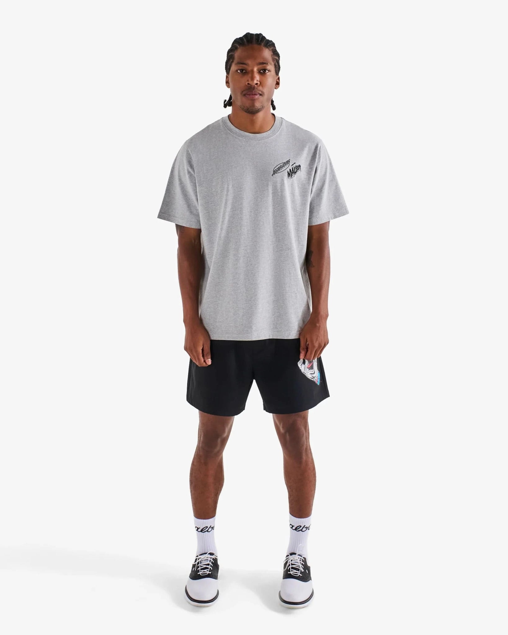 Malbon Golf x Santa Cruz | Bermuda Slasher Tee – Heather - Gallery Streetwear