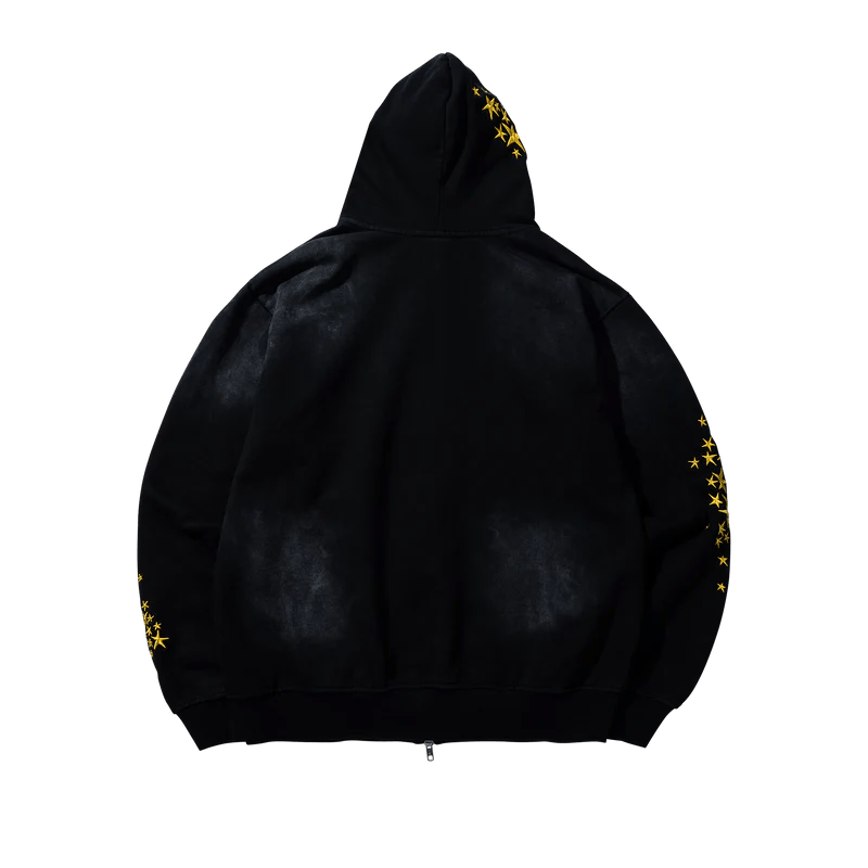 Market Studios | Galaxy Arc Zip Hoodie – Black - Gallery Streetwear