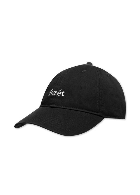 FORET HAWK WASHED CAP BLACK - Gallery Streetwear