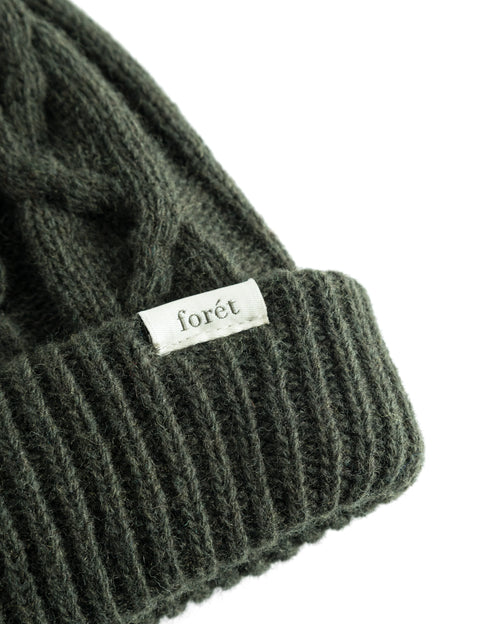 Foret | Hybrid Cable Beanie Green