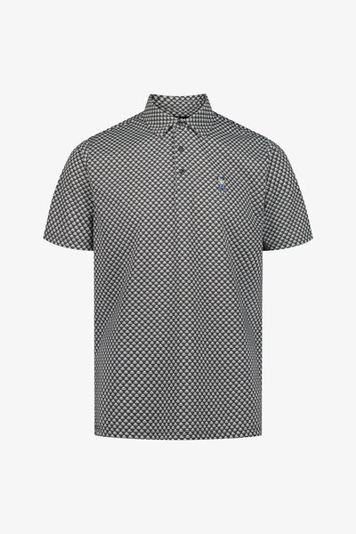 Eastside Golf Snap Placket Polo Geo ESG Print