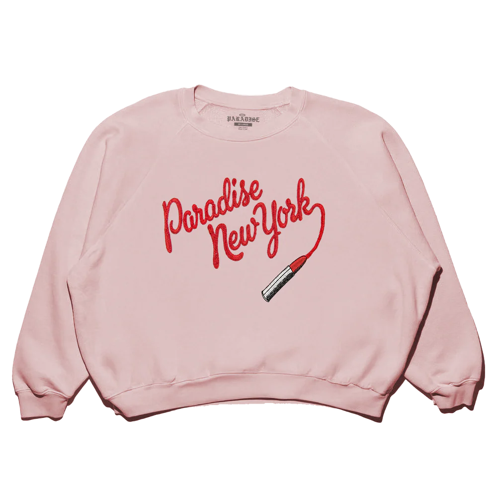 Paradise NYC Dolls Embroidered Crewneck Pink