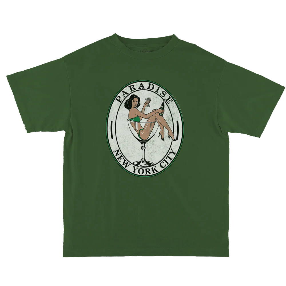 Paradise NYC Party Girl Tee Green