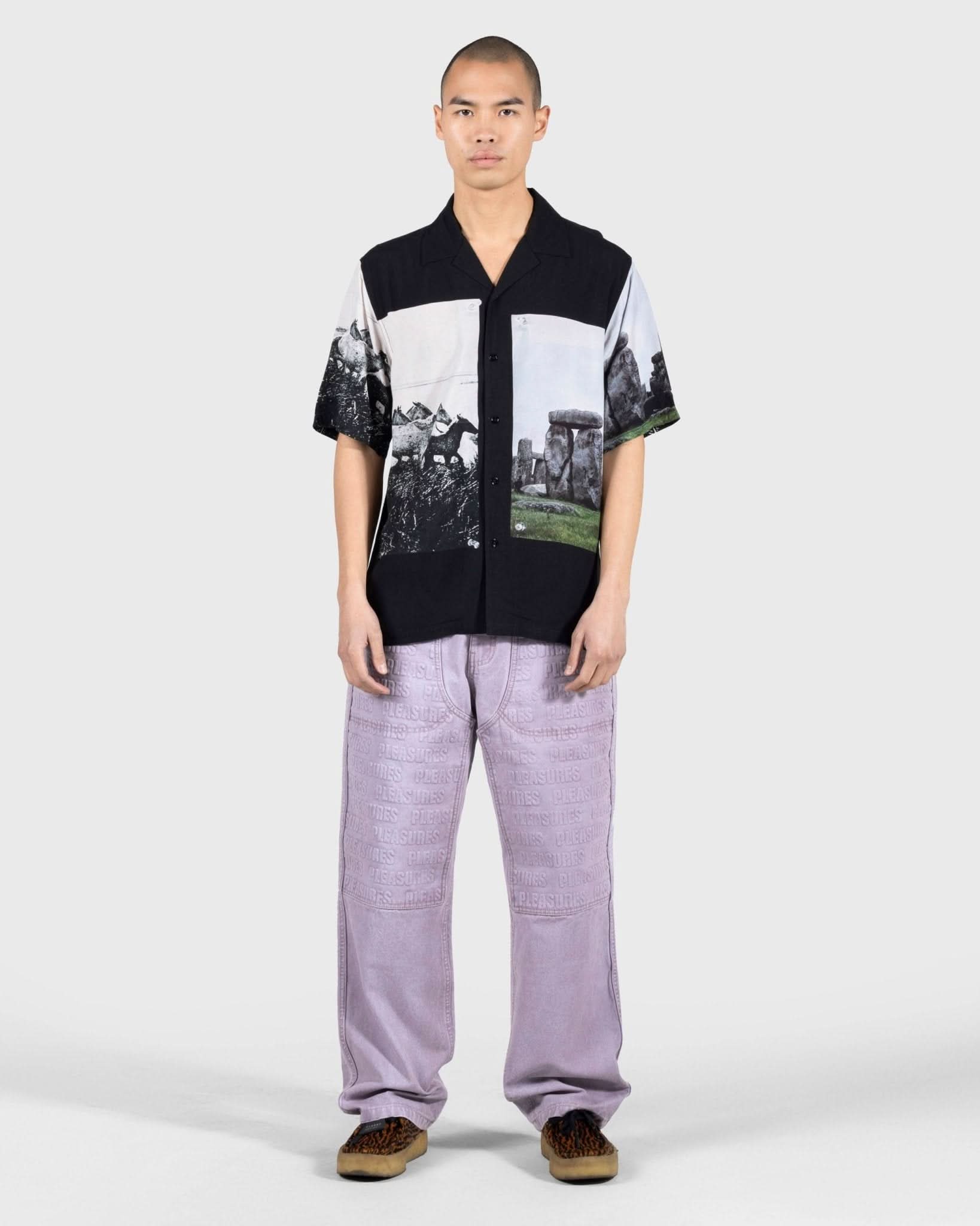Pleasures | Impact Double Knee Pant Mauve - Gallery Streetwear