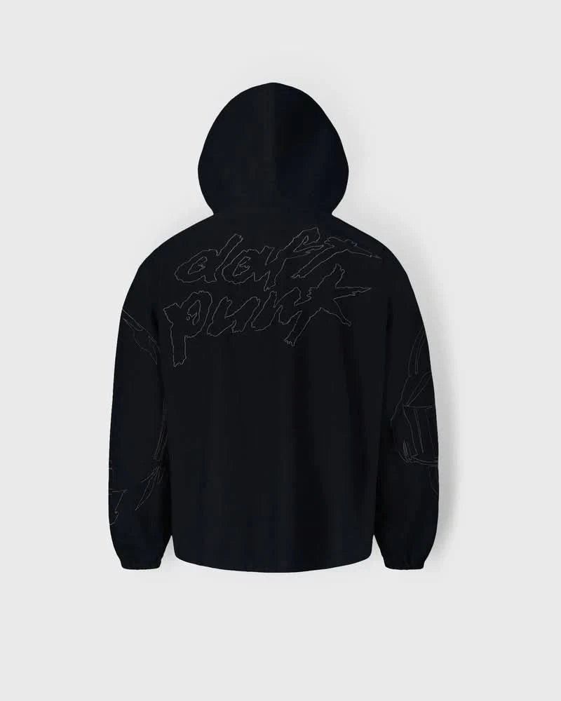 Pleasures x Daft Punk | Digital Zip Poncho Hoodie - Gallery Streetwear