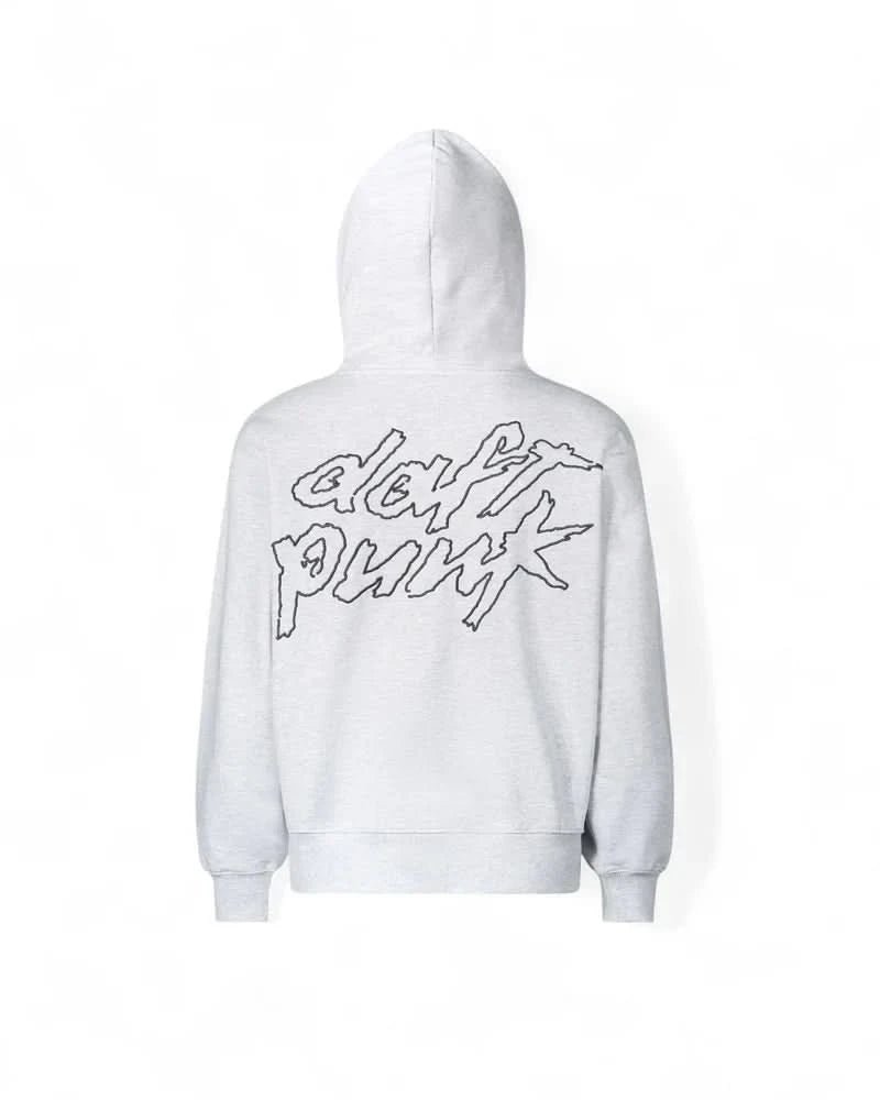 Pleasures x Daft Punk Ram Zip Up Hoodie – Grey - Gallery Streetwear