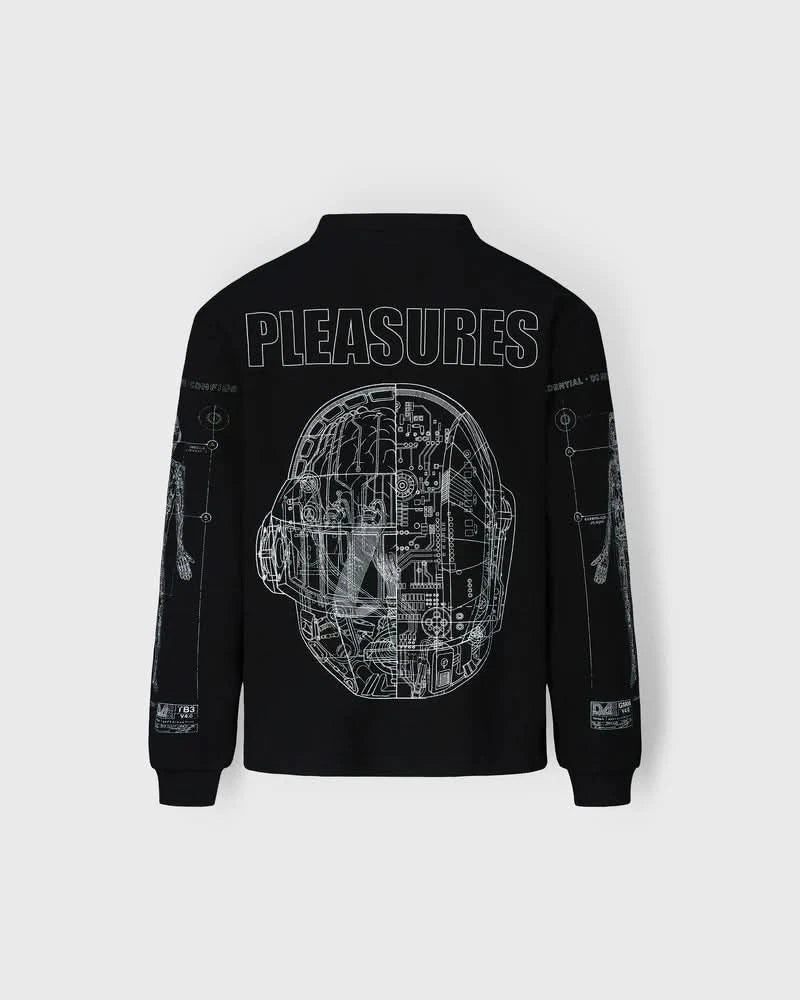 Pleasures x Daft Punk Schematic L/s Polo - Gallery Streetwear