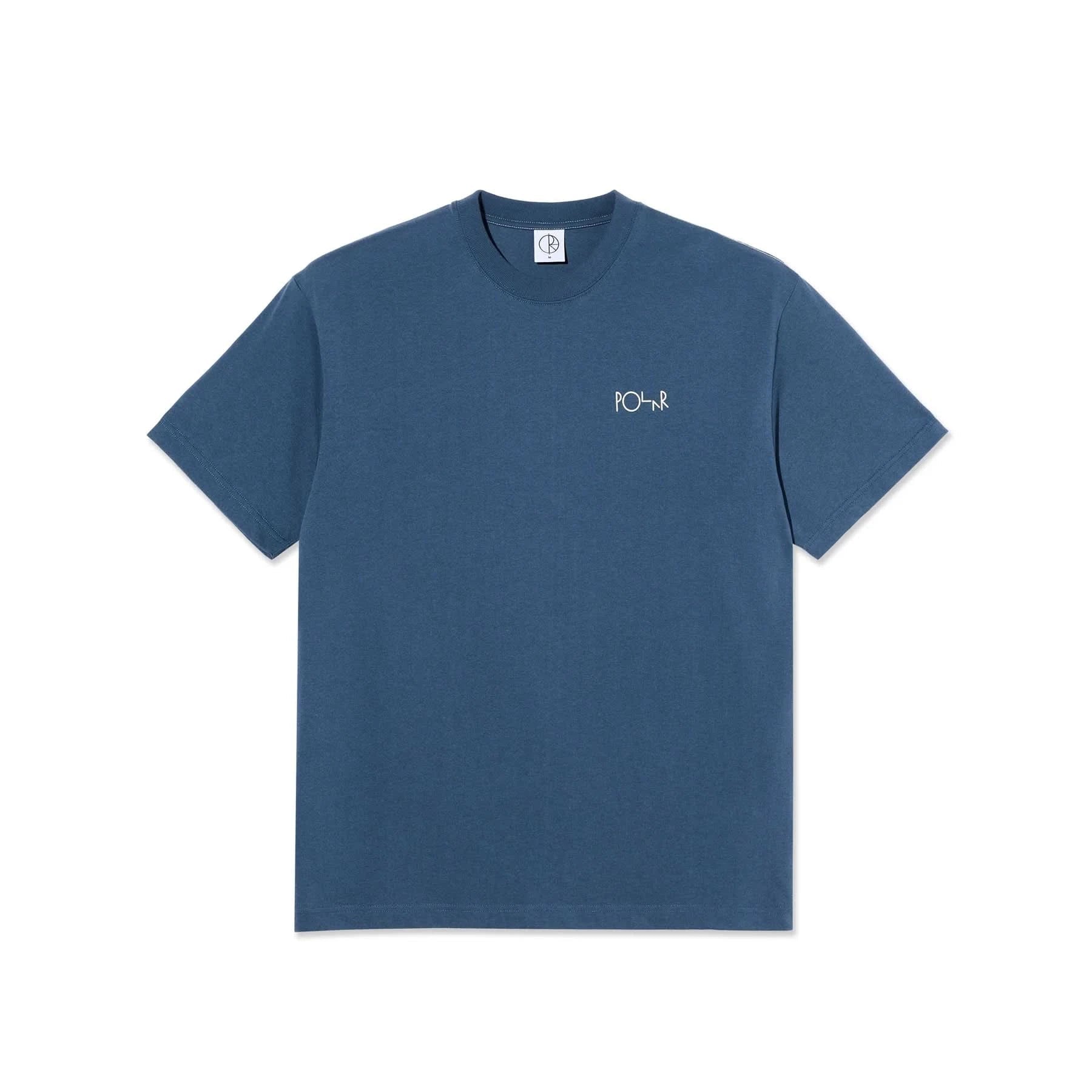 Polar Skate Co. Contrast Tee Stroke Logo - Grey Blue - Gallery Streetwear