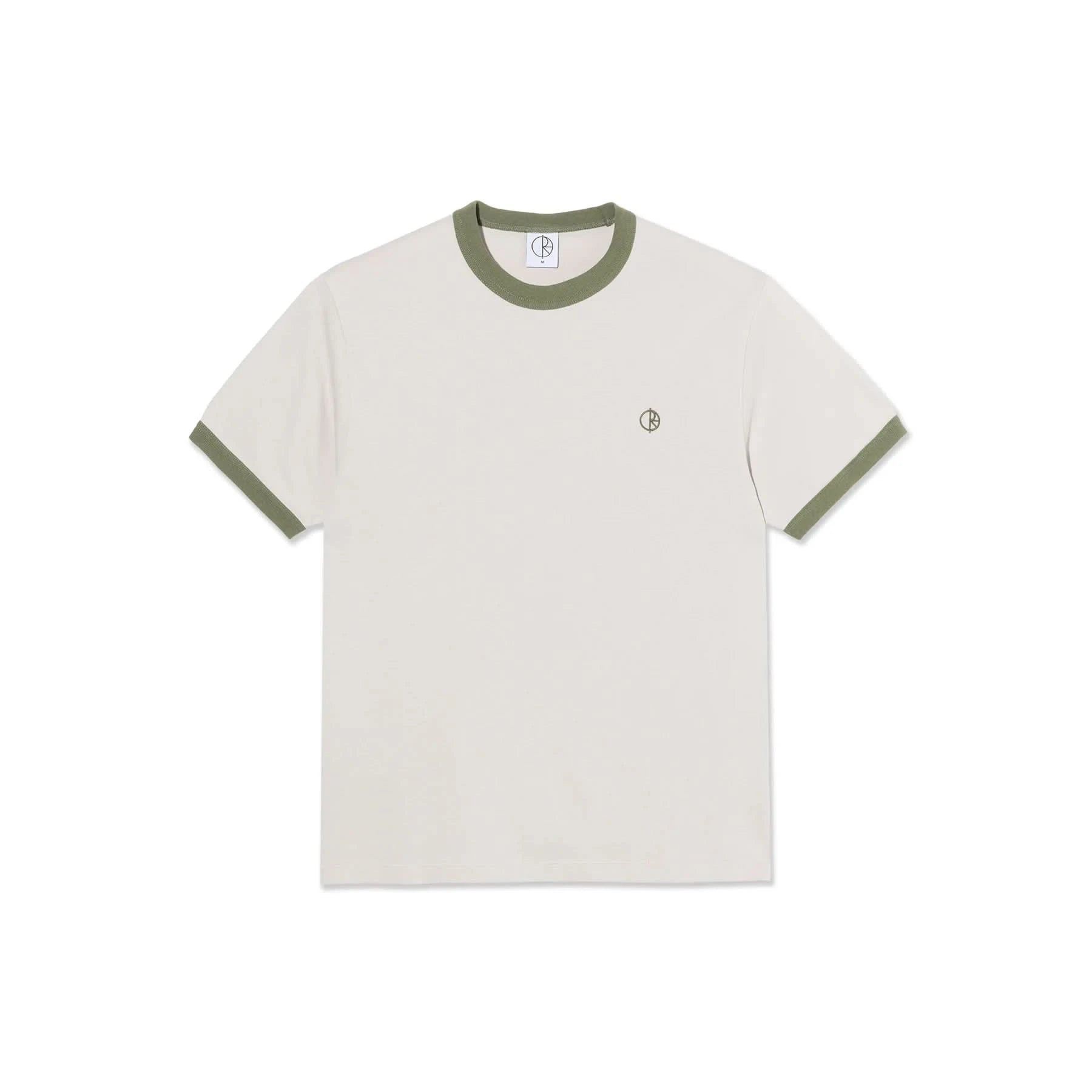 Polar Skate Co. Ringer Tee - Taupe / Green - Gallery Streetwear