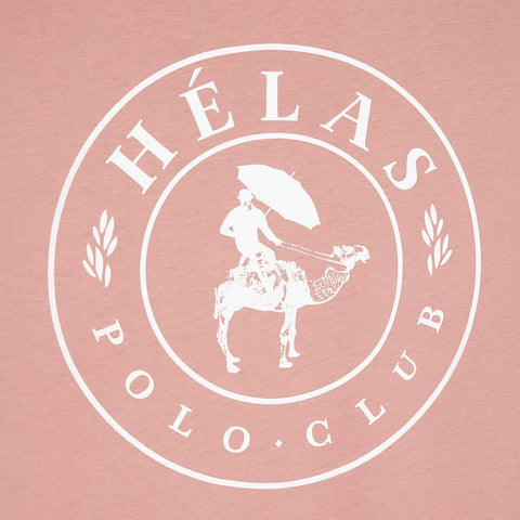 Helas Polo Club Long Sleeve Tee Poudre Red - Gallery Streetwear