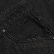 DIME BAGGY FIT JEANS BLACK WASHED - Gallery Streetwear